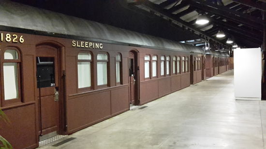 angekommen im Bahnhof - eine originelle Unterkunft ist einem Hotel nicht nur wegen den horrenden Preisen sowieso vorzuziehen