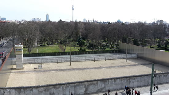 Blick von West-nach Ost Berlin