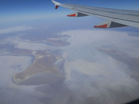 Salzseen aus der Luft