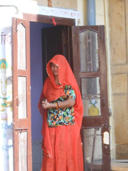 Sie war so schön in ihrem Sari