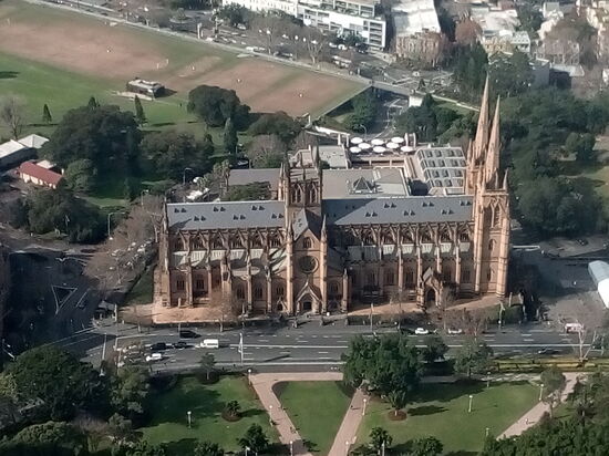 St Mary's Cathedral von oben