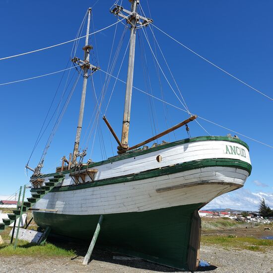 Ein Nachbau der Ancud, das Schiff mit dem Shacklezon in die Antsrktis fuhr