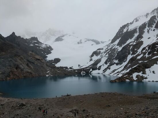 Hier sollte der Fitzroy zu sehen sein, Mutter Natur war launisch, genauso wie ich