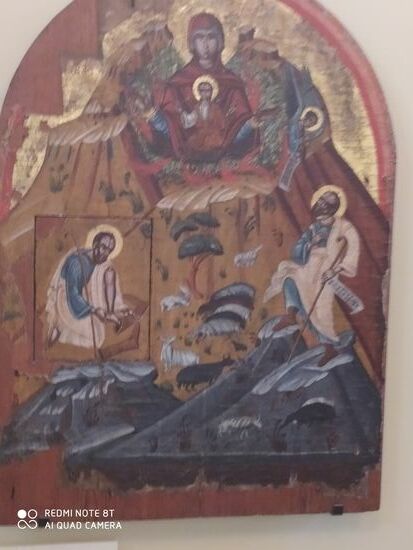 Gemälde: der brennende Busch