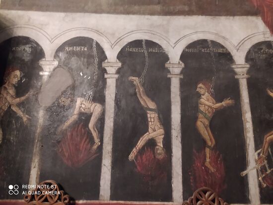 Eine Freske - Auszug aus der Hölle