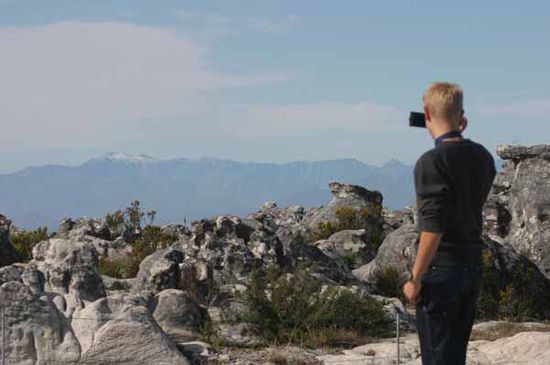 Schneebedeckte Berge im Nordosten