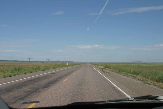 Rund 25 Meilen westlich von Williams verließen wir die Interstate 40 und wechselten für ein längeres Stück auf die gottverlassene historische Route 66.