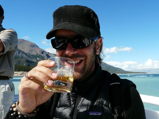 Scotch mit Gletscher-Eis
