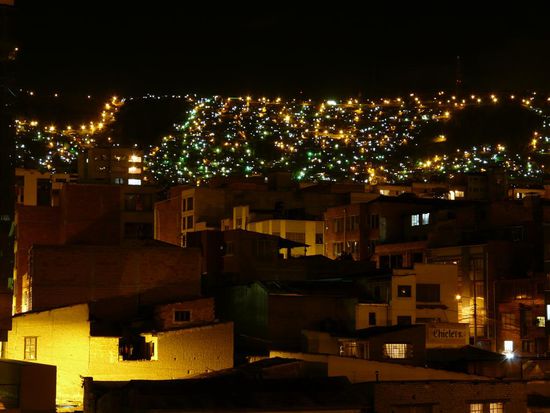 La Paz bei Nacht