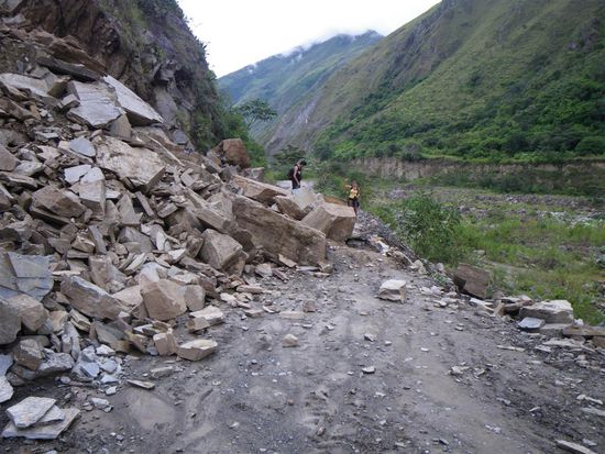 zur Abwechslung mal eine Geroellawine