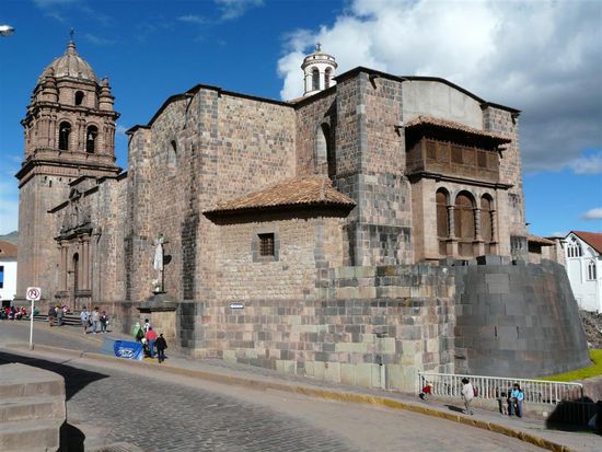 Kirche, erbaut auf dem Sonnentempel der Inkas in Cusco