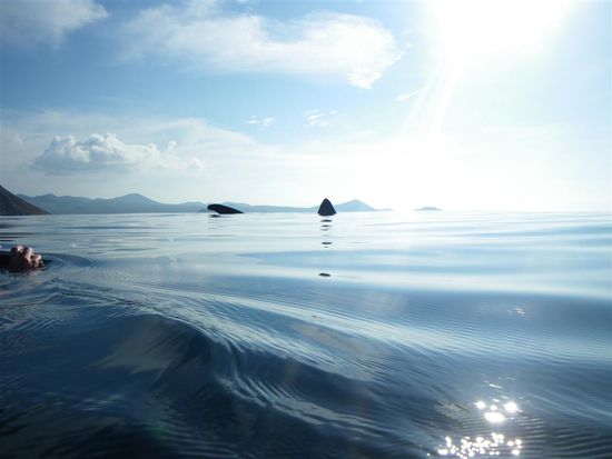 ...langsam schnorcheln wir ran