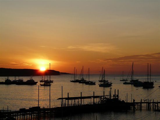 Sonnenaufgang am letzten Morgen von unserer Dachterasse aus aufgenommen!