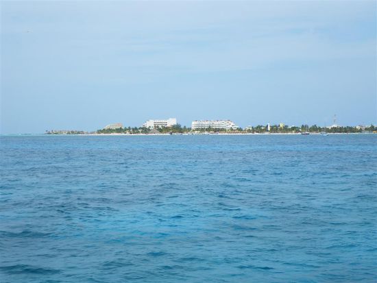 Erster Blick auf die Insel