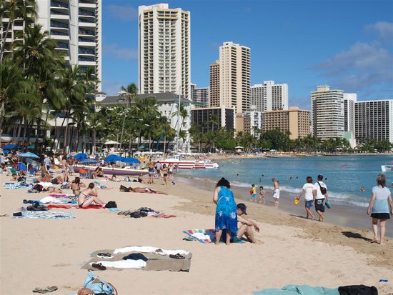 Das Paradies?? Ziemlich voll hier, zumal noch nicht einmal Hochsaison war.