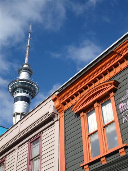 Skytower, das Wahrzeichen der Stadt