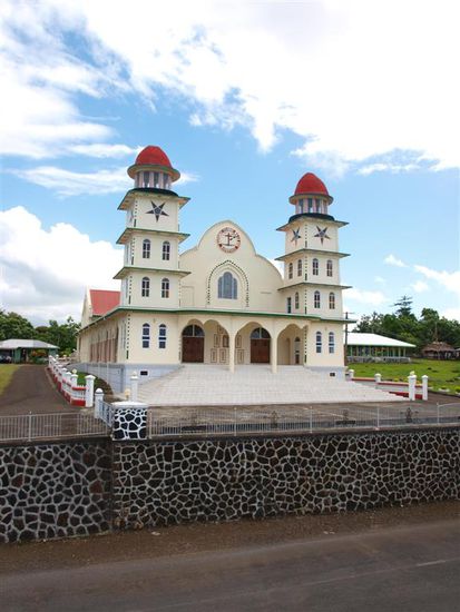 Die aelteste Kirche auf Savaii.