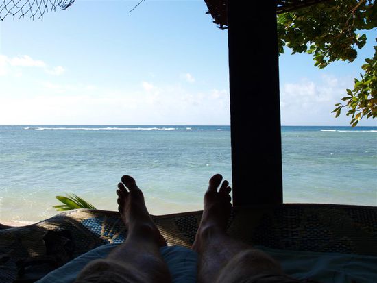 Blick von der Fale aus...