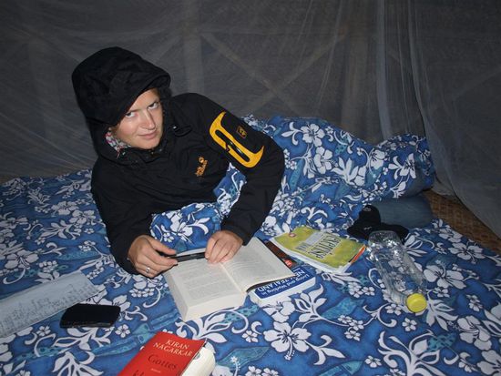 Beim Dauerregen wurde es ganz schoen kalt...