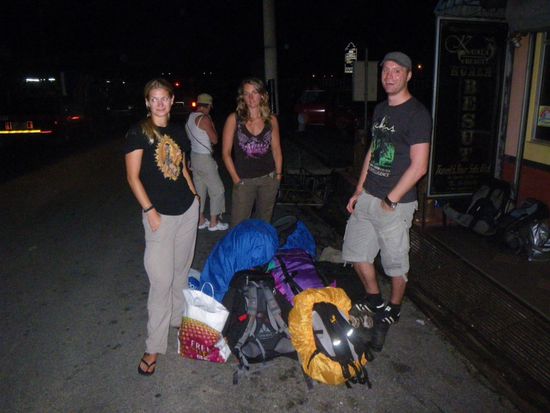 Ankunft am Jetty um 5:30 Uhr.