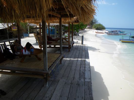 Sehr entspannt! So kann man es gut aushalten.