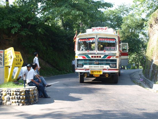 Schulbus irgendwo in Indien.