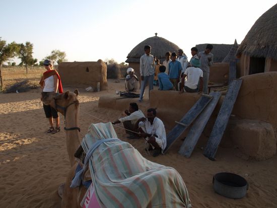 Besuch einer Wuestensiedlung.