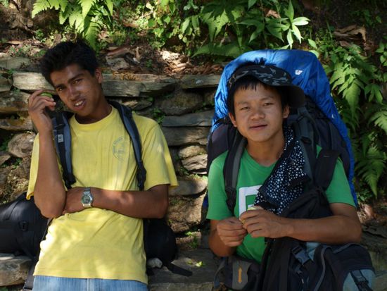 Unser Guide und unser Traeger