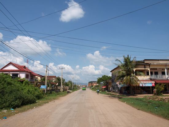 Eine der Hauptverkehrsstrassen.