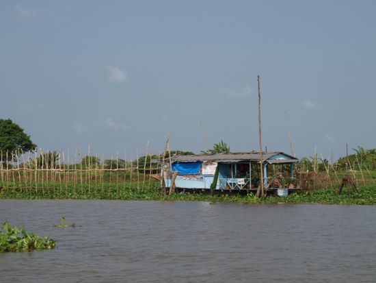 Schwimmendes Restaurant.