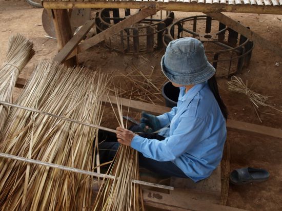 Produktion von Hausdaechern