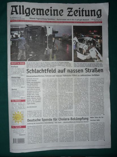 Die deutsche Tageszeitung Windhoeks