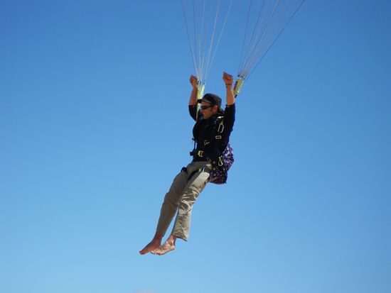 Joerg im Landeanflug