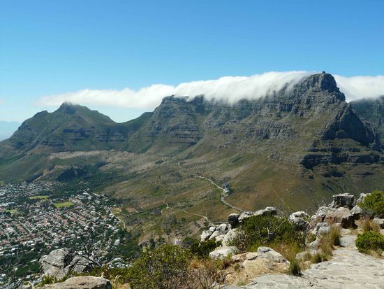 Blick auf den Tafelberg vom Lionshead