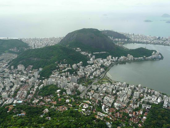 Blick vom Corvocado ueber Rio