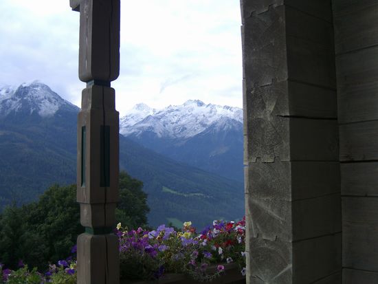 Blick von der Terasse der Pension "Emberger"