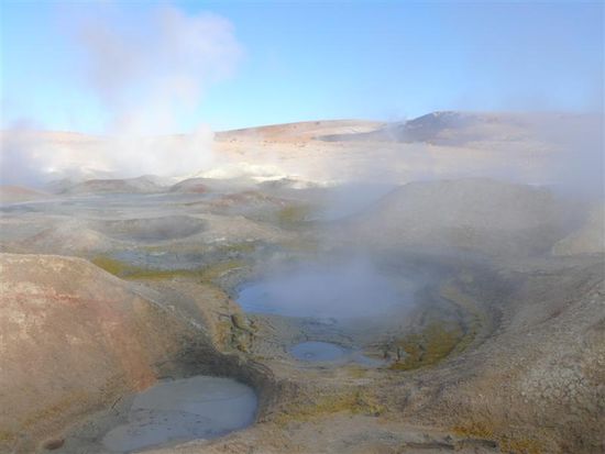 heisse Quellen, nicht zum Baden geeignet