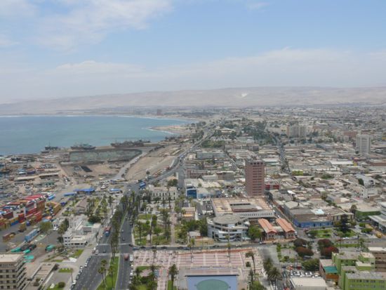 Arica vom "El Morro" gesehen