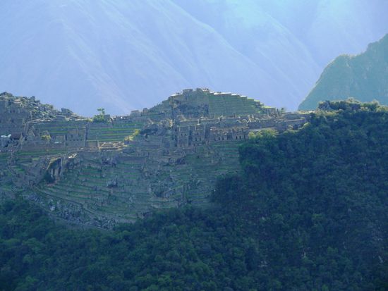 Machu Picchu vom Putucusi aus gesehen