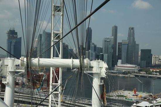 Aussicht vom Singapur Flyer