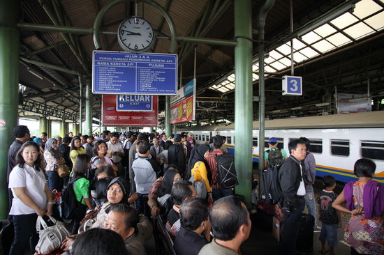 der Bahnhof in Jakarta