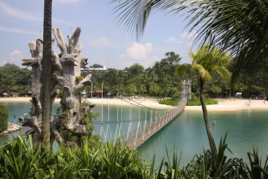 Sentosa (hier vom südlichsten Punkt Asiens)