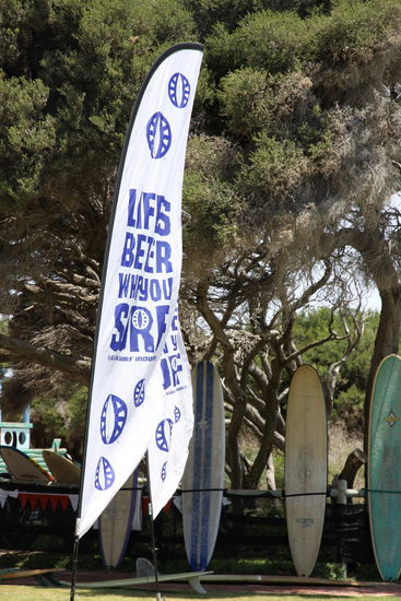 hier in Yallingup finden am Wochenende Surf Meisterschaften statt.