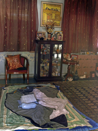 unser schlafplatz war leider ziemlich hart