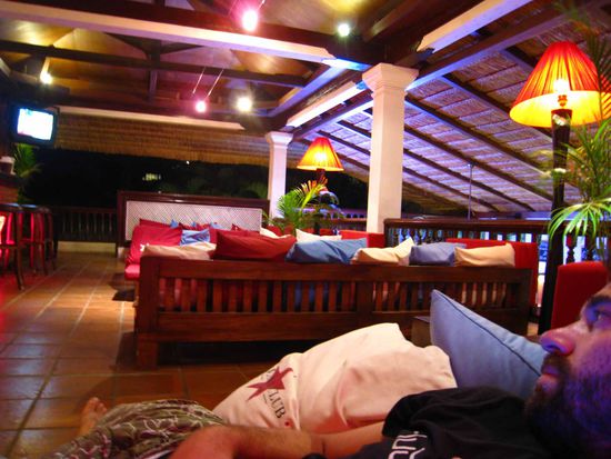 die sitzecken im ersten stock des havana