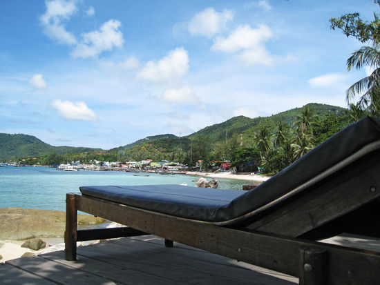 hier haben wir uns den liegeplatz vom luxus resort nebenan geschnappt 