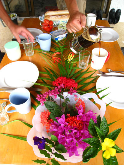 fruehstueckstisch, extra fuer uns