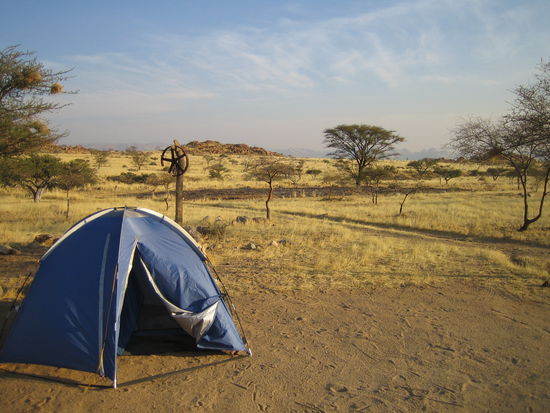 Camping in der Savanne