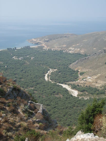 Blick auf die Bucht von Qeparo