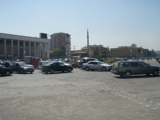 Normales Verkehrschaos am Skanderbegplatz